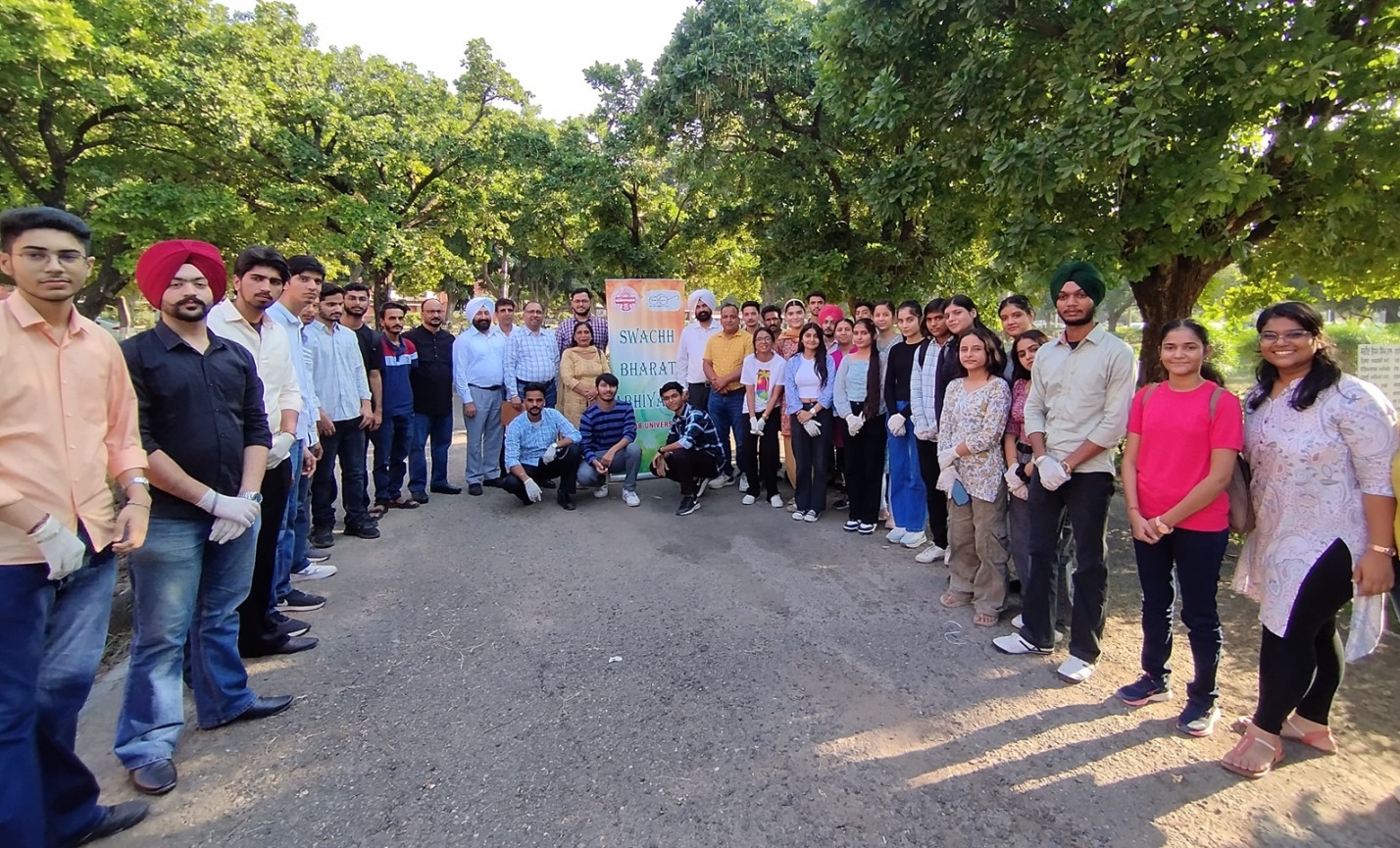 Panjab University Evening Studies Department Leads Campus Cleanliness Drive 